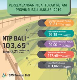 Perkembangan Indeks Nilai Tukar Petani Dan Harga Produsen Provinsi Bali