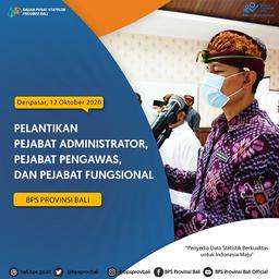 Pelantikan Pejabat Administrator, Pengawas, dan Fungsional BPS Provinsi Bali