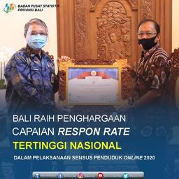 Bali Raih Penghargaan Tertinggi Nasional SP2020