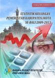 Statistik Keuangan Pemerintahan Kabupaten/Kota Se-Bali 2009-2013