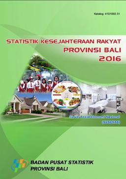 Statistik Kesejahteraan Rakyat Provinsi Bali 2016