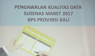 Data Quality escort Susenas March 2017, Bali Province Bps