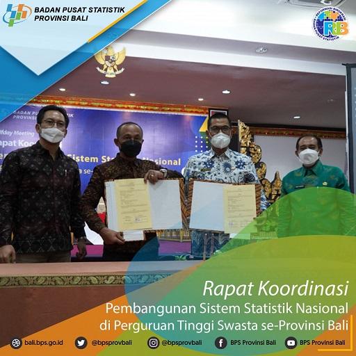 Rapat Koordinasi  sekaligus penandatanganan MoU Pembangunan Sistem Statistik Nasional