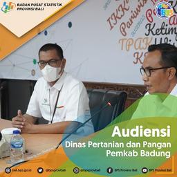 Audiensi Kepala Dinas Pertanian dan Pangan Pemerintah Kabupaten Badung