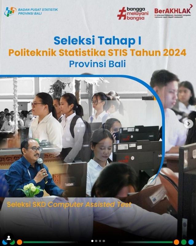 Seleksi Tahap I Politeknik Statistika STIS Tahun 2024 Provinsi Bali