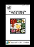 Bali Horticulture Provincial Statistics 2012