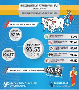 Development Of The Bali Provincial Farmers Exchange Rate Index June 2020