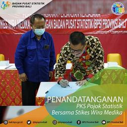 Penandatanganan PKS Pojok Statistik bersama STIKES Wiramedika