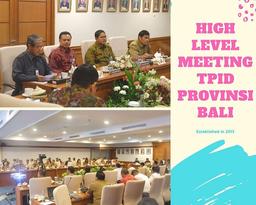 High Level Meeting Tim Pengendalian Inflasi Daerah Se-Provinsi Bali 