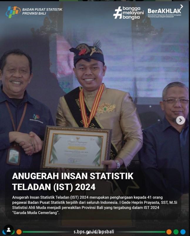 ANUGERAH INSAN STATISTIK TELADAN 2024