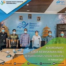 Koordinasi Data Kemiskinan Bali Bersama Dinas Sosial