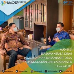 Audiensi BPS Bersama Kadis PMD Dukcapil