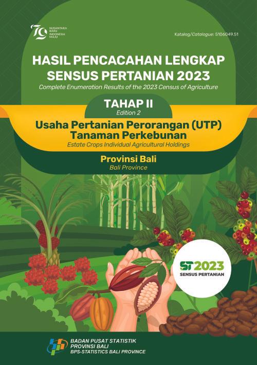 Complete Enumeration Results of the 2023 Census of Agriculture - Edition 2: Estate Crops Individual Holdings Bali Province