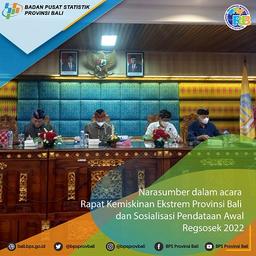 Narasumber dalam acara Rapat Kemiskinan Ekstrem Provinsi Bali 2022