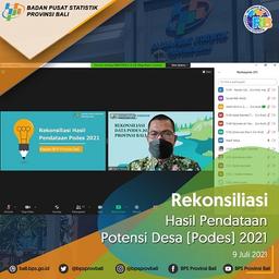 Rekonsiliasi Data Podes 2021 Provinsi Bali