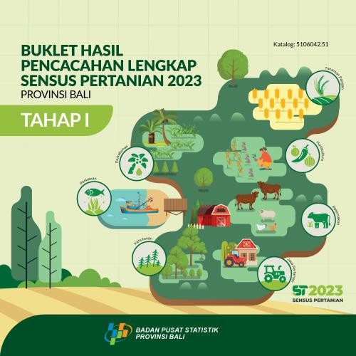 Booklet, Complete Enumeration Results of the 2023 Census of Agriculture - Edition 1 Bali Province