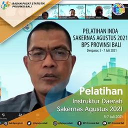 Pelatihan Instruktur Daerah Survei Sakernas Agustus 2021