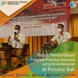 Rapat Pemantauan Program Prioritas Nasional yang Berkelanjutan di Provinsi Bali