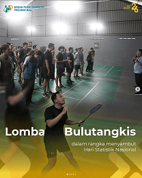 Lomba Bulutangkis dalam rangka menyambut Hari Statistik Nasional